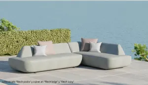 Muebles de jardín - Rinconera exterior tela impermeable modelo Bellini
