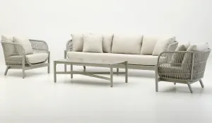 Conjunto de sofás de aluminio con cuerda de poliester