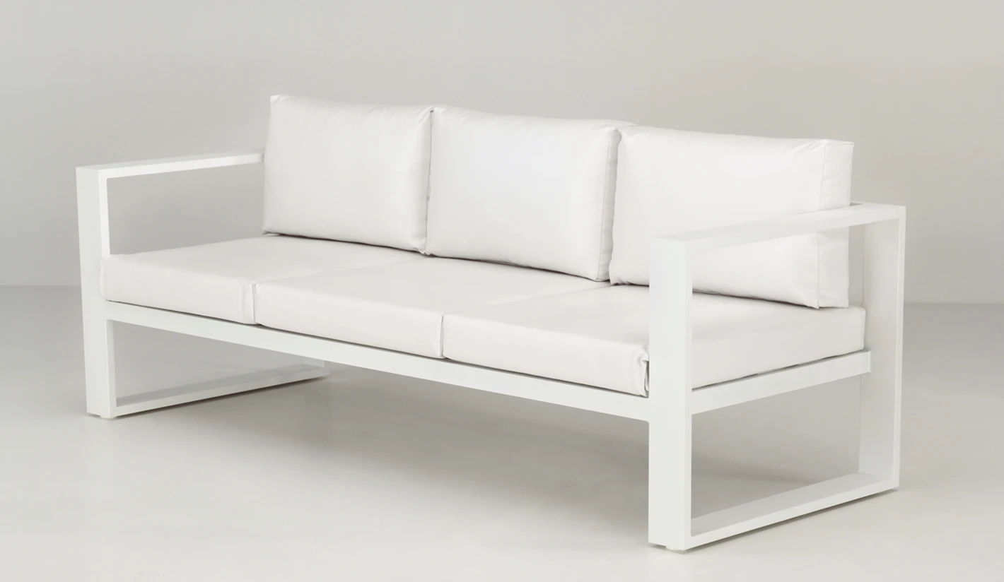 Sofá de 3 plazas en color blanco
