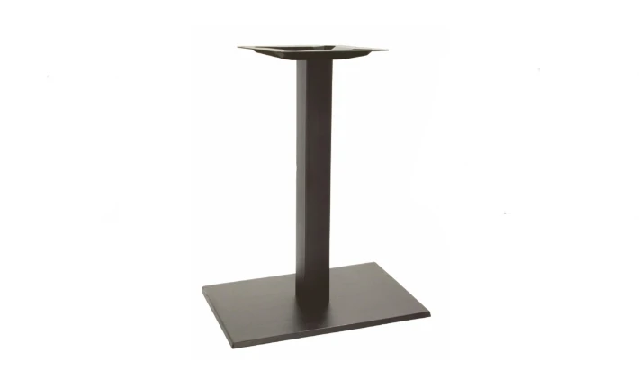 Pie de mesa rectangular para exterior de HIERRO (color negro)
