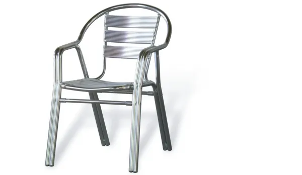 silla exterior aluminio doble tubo
