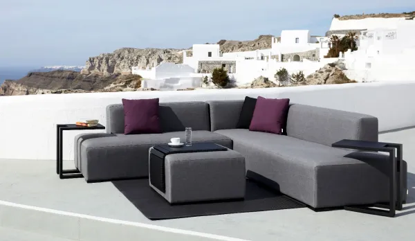 Rinconera sofás exterior con tejido sunbrella