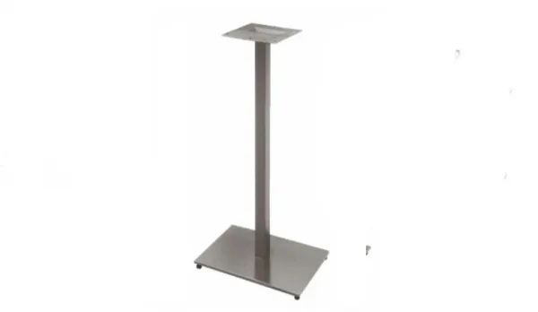 Pie mesa ALTA exterior GRIS - HIERRO rectangular