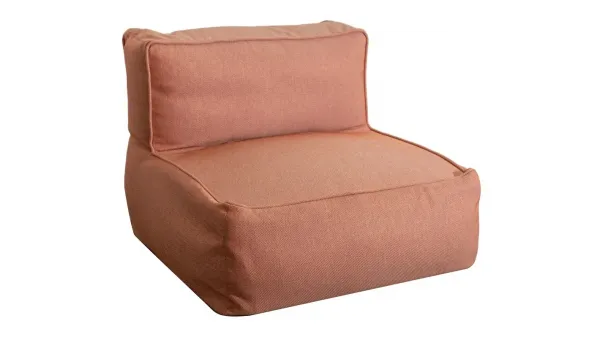 sofá central estilo puff en tejido OLEFIN