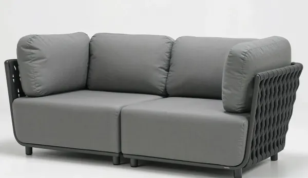 Sofá exterior de 2 módulos waterproof en dos colores