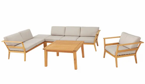 Set de madera karri gum rinconera de jardín