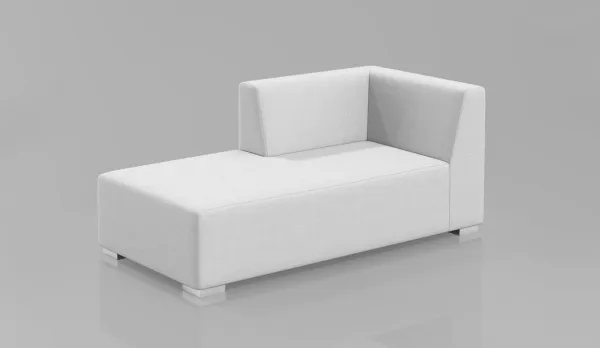Chaise longe con medio brazo derecho 178x90.5cm