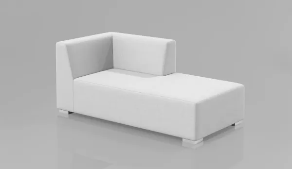 Chaise longe con medio brazo izquierdo 178x90,5cm