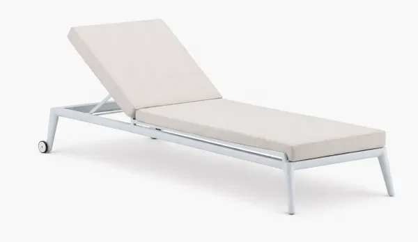 Tumbona individual con tela repelente al agua