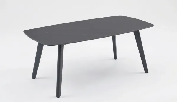 Mesa color Antracita con sobre porcelánico
