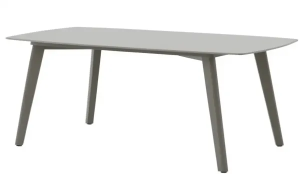 Mesa jardin color Beige con sobre porcelánico