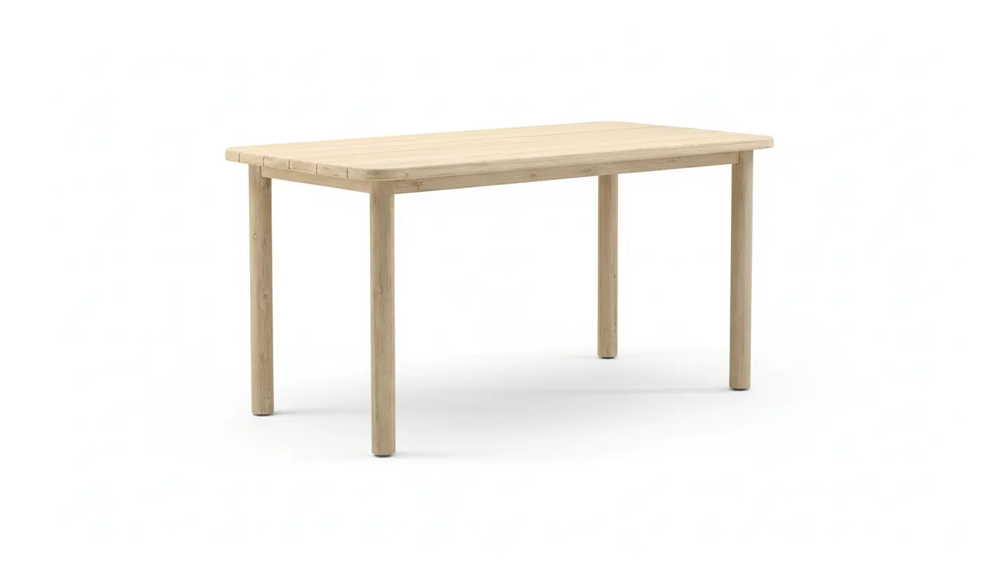 Conjunto de mesa alta de acacia interior / exterior