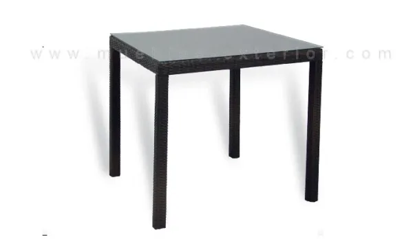 mesa jardín 80x80
