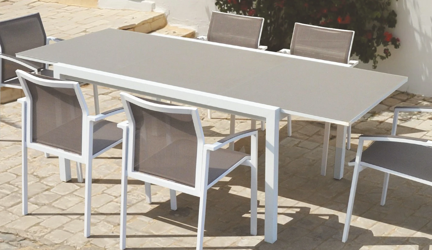Doppler taburete detroit anthra aluminio jardín taburete muebles de jardín aluminio resistente a la intemperie 