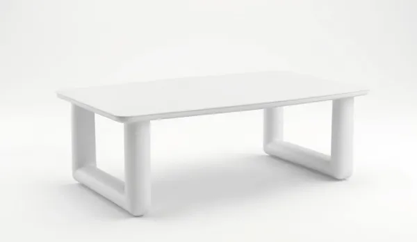Mesa de centro exterior rectangular