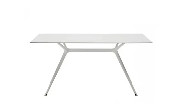 Mesa exterior y jardín Rozas de compacto medida 160x90 cm.