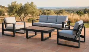 Set de jardín aluminio en color - BLANCO o ANTRACITA