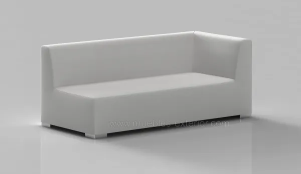 Sofá central 200 cm con brazo izquierdo