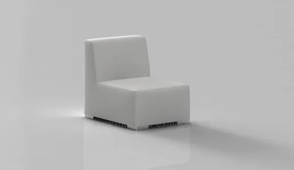 Sillón central sin brazos 90,5 cm ancho impermeable