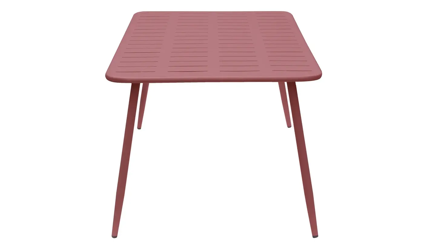 Mesa de acero 150x90 en color Paprika