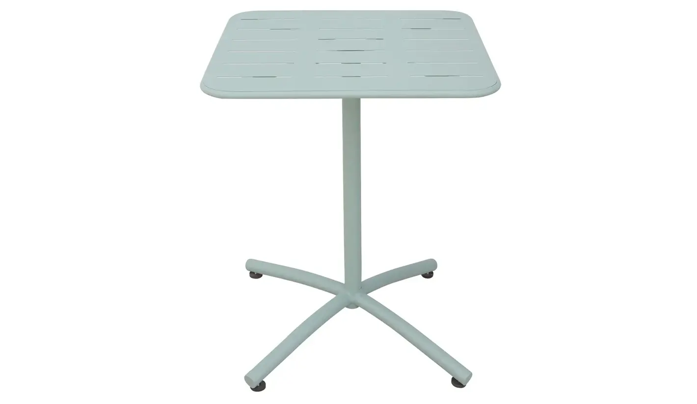 Mesa de acero en color Menta