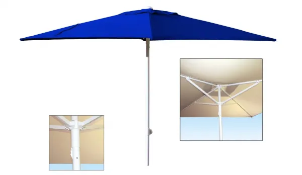 Parasol de aluminio 2 x 2 color a elegir