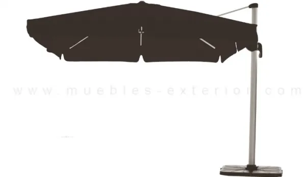 Parasol de brazo lateral NEGRO 3 x 3