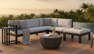 Rinconera de aluminio exterior grafito