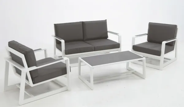 Set Sofás de jardín aluminio