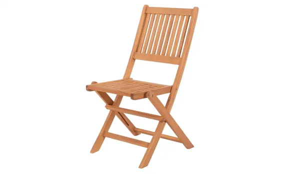 Silla de acacia plegable