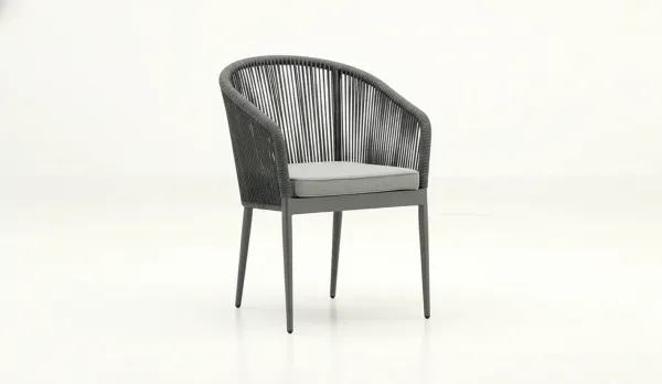 Sillón de aluminio en dos colores distintos
