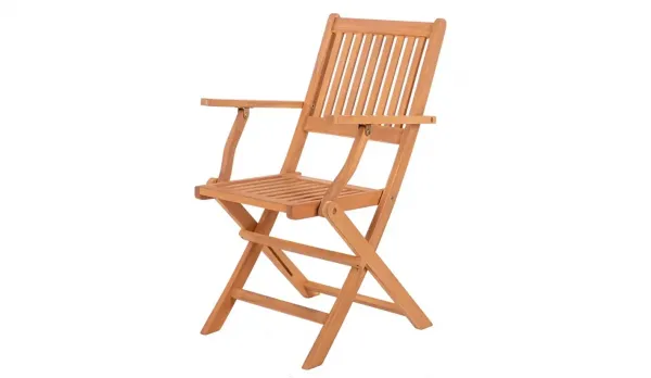 Silla de acacia con brazos