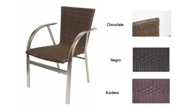 silla hosteleria para exterior o interior en varios colores