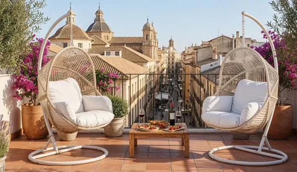 Sillón colgante jardin Bird