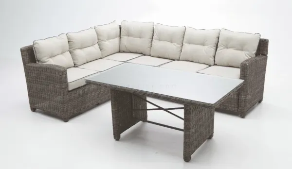 Rinconera sofá comedor de rattan
