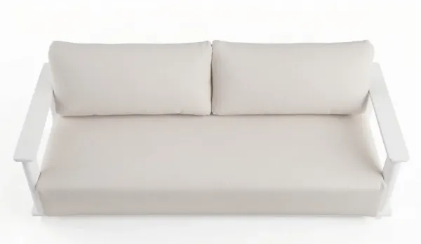 sofá 3 plazas de aluminio waterproof