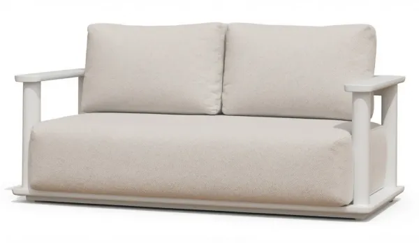 sofá 2 plazas de aluminio waterproof