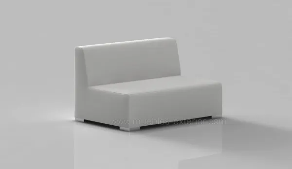 Sofá central sin brazos 150 cm. impermeable -  90,5 cm. profundo