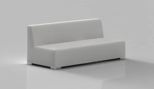 Sofá central sin brazos impermeable 213 cm x 90.5 cm. profundo