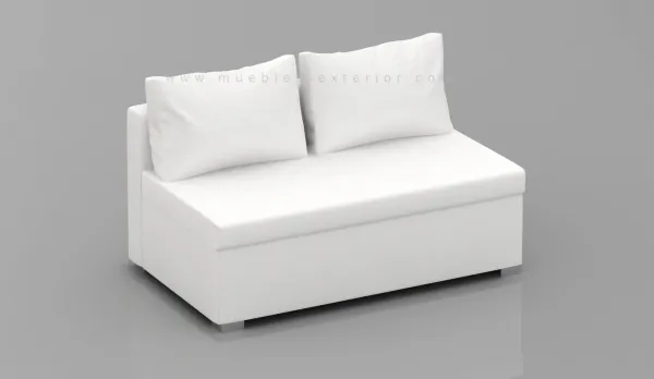 Sillón Módulo Central  "Project" 2 asientos 142cm de ancho