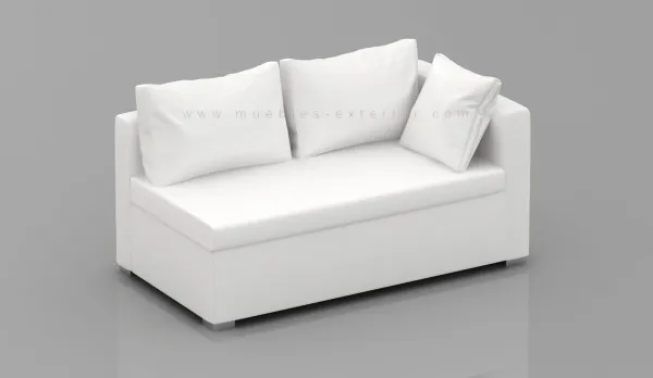 Sofá modular "Project" con brazo izquierdo 2 plazas 155,5cm.