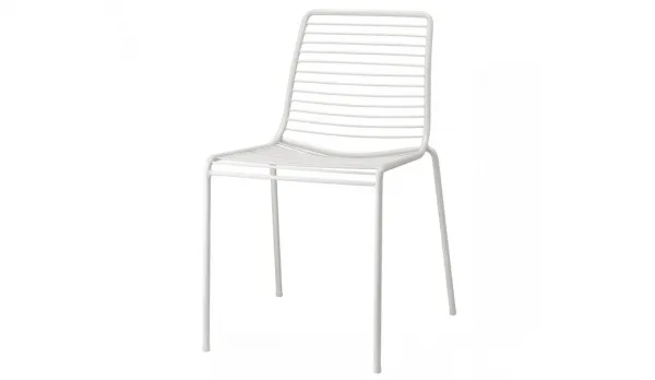 Silla de exterior acero sin brazos en varios colores SAMMER