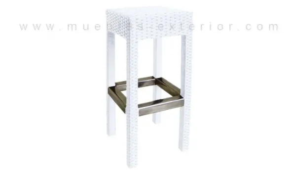 Taburete para jardín y Hostelería Blanco