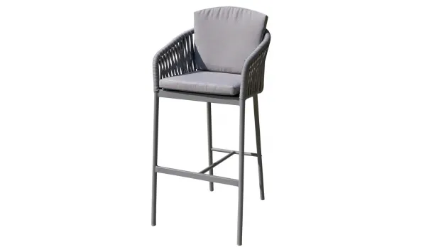 Taburete de aluminio con cinta sintética
