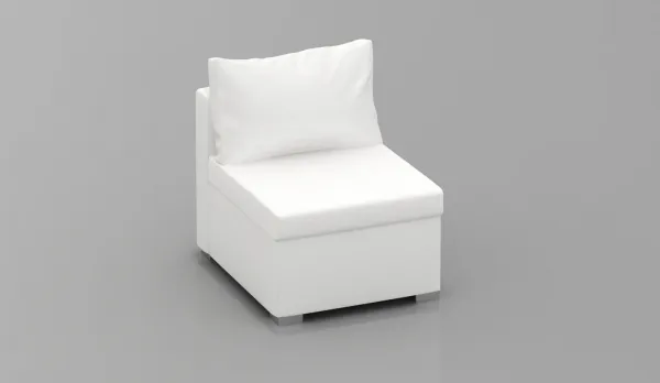 Sofá central sin brazos 71 cm impermeable - 88.5 cm. profundo