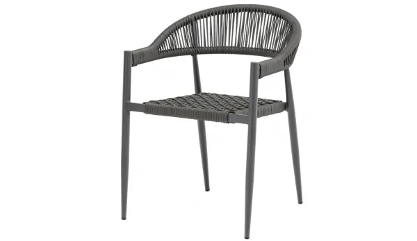 Sillón exterior en cuerda estructura aluminio