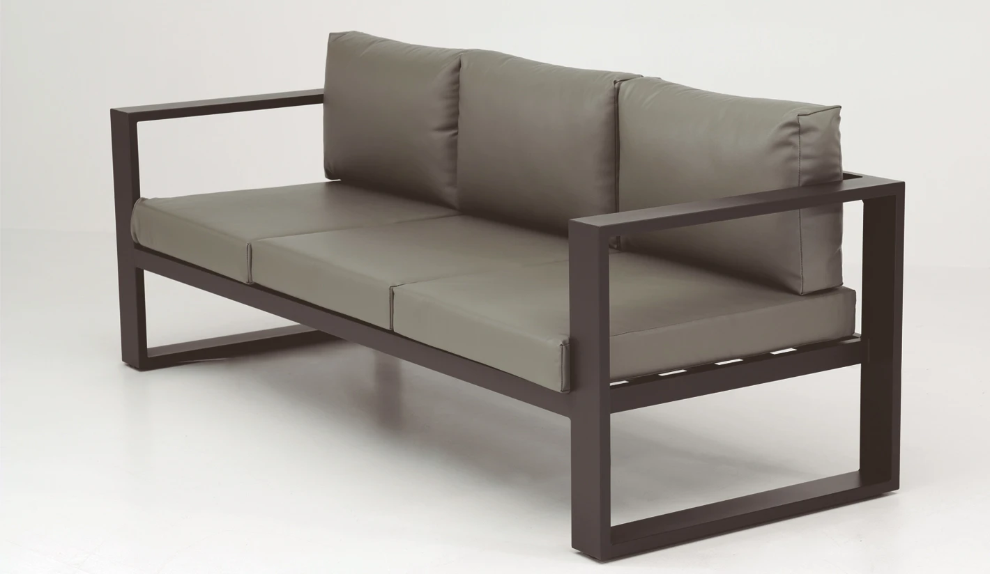 Colección sofás exterior de aluminio con tejido náutico