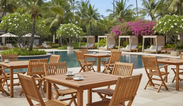 muebles de jardín madera de acacia FSC