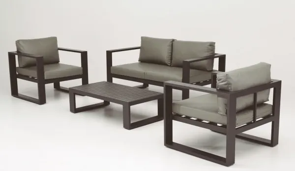 Colección sofás exterior de aluminio con tejido náutico