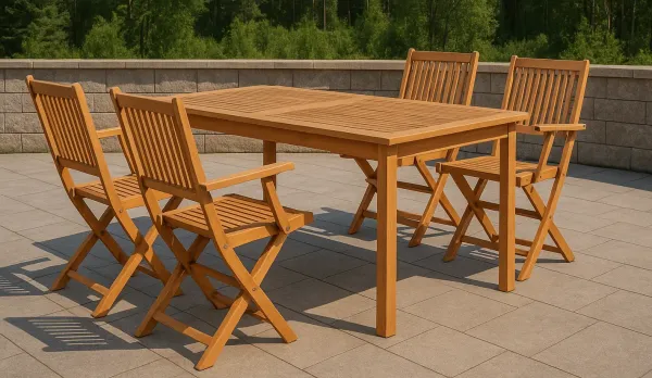 muebles de jardín madera de acacia FSC